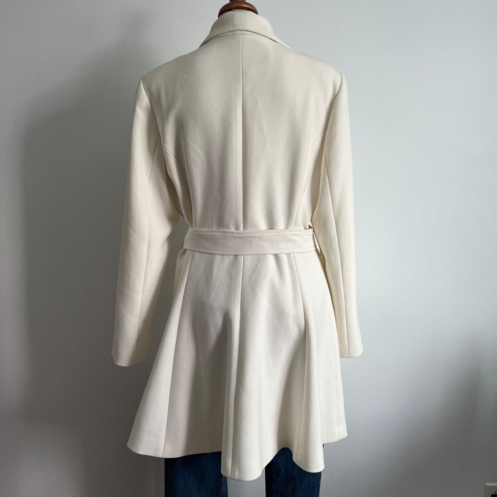 Le Château - Cream Belted Coat - Picture 6 of 12